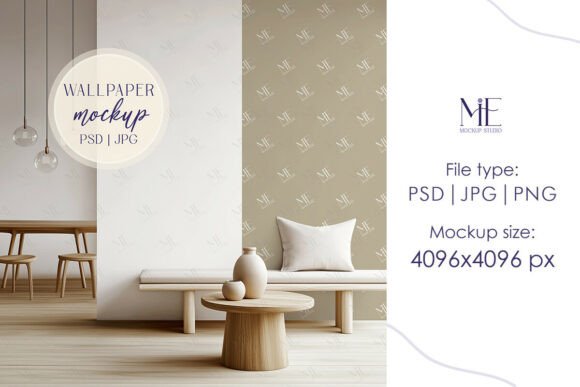 Elevate Your Design Portfolio with a Modern Wall PSD Mockup