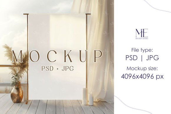 Elevate Your Event Branding with a Professional Wedding Welcome Sign Mockup