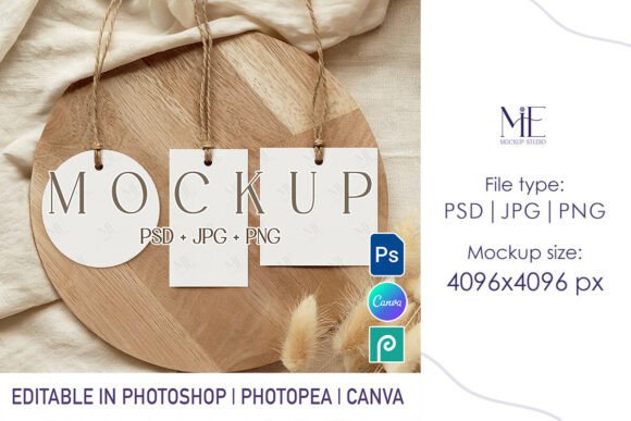 Elevating Brand Identity Through Precision: The Strategic Value of the Gift Tag Mockup Set, Round Square Rectan