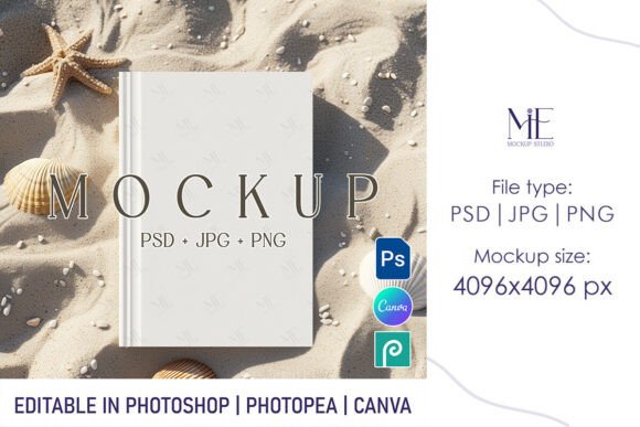 Elevating Brand Narratives: The Strategic Value of the Beach Journal Mockup PSD, Hardcover Note