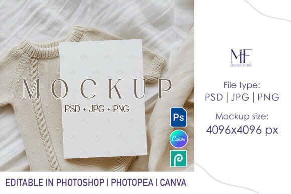 Elevating Your Brand Presence with the Milestone Card Mockup, Boho Baby Shower Aesthetic