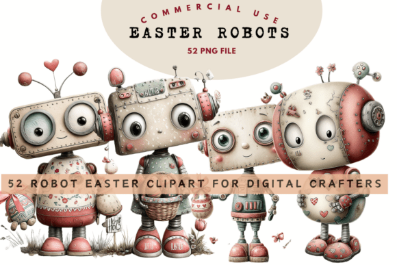 Evaluating the Easter Robot Clipart Bundle for Creative Projects
