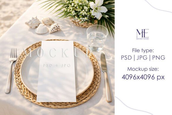 Evaluating the Menu Card Mockup 4x9 for Beach Party Designs