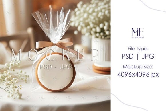Sugar Cookie Mockup Round Cookie Label Guide