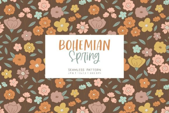 Unleashing Creativity with Seamless Pattern BOHEMIAN SPRING 2 for Digital and Physical Projects