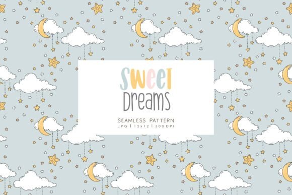 Unlock Creativity with Seamless Pattern Sweet Dreams 3