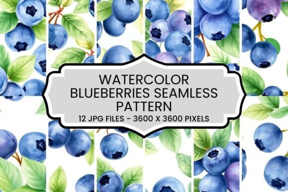 Unlocking Creative Potential with a Watercolor Blueberries Seamless Pattern