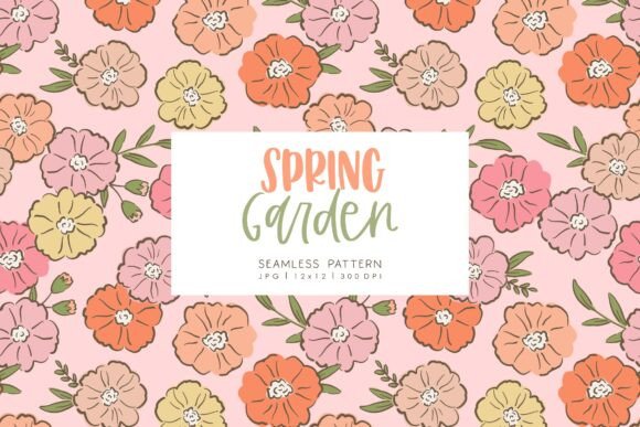 Unlocking Creative Potential with Seamless Pattern Spring Garden 1