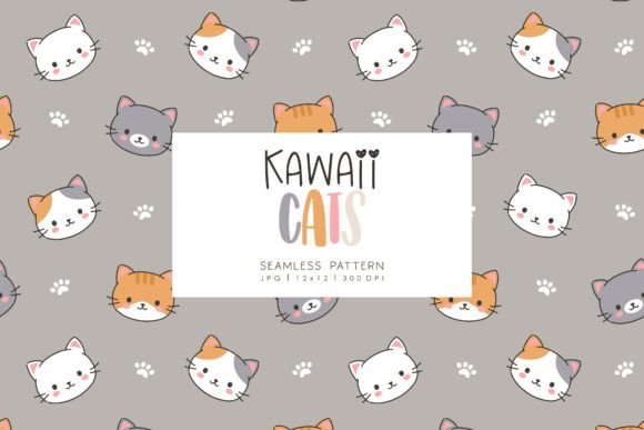 Unlocking Creativity with Seamless Pattern Kawaii Cats 1 for Modern Design Projects